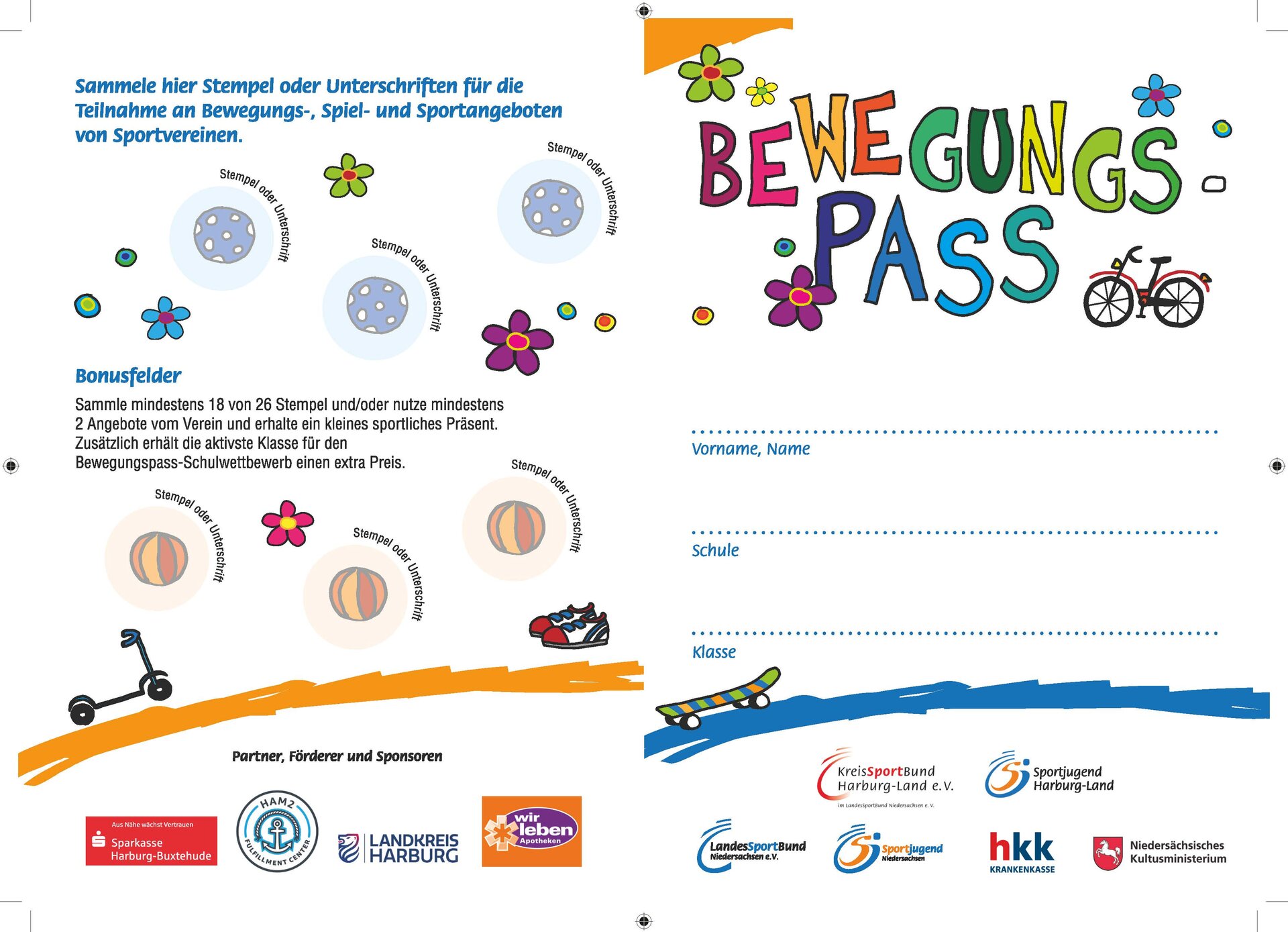 Stempelkarte Bewegungspass
